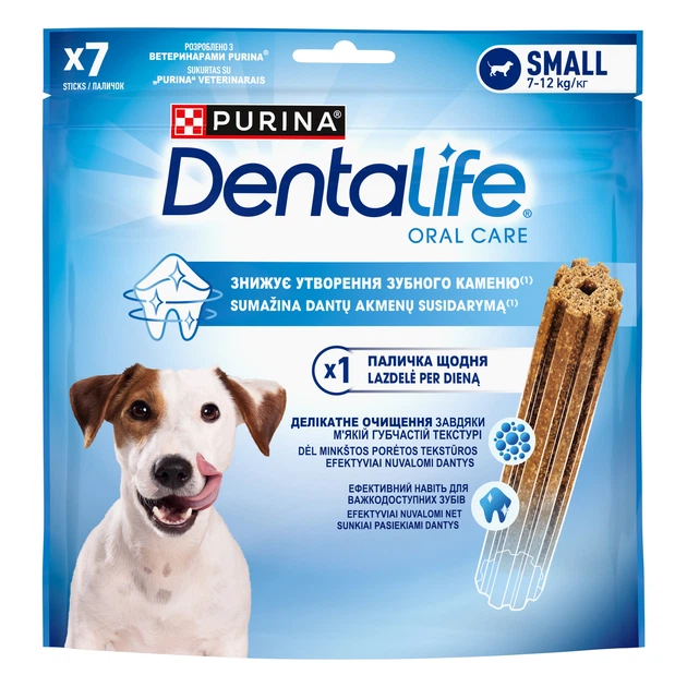 Proplan Ласощі для дорослих собак малих порід Purina Denta Life Small для здоров'я зубів і ясен, 115 г