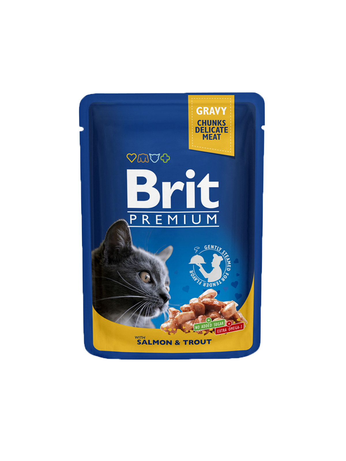 Brit Premium Cat pouch 100 g лосось и форель