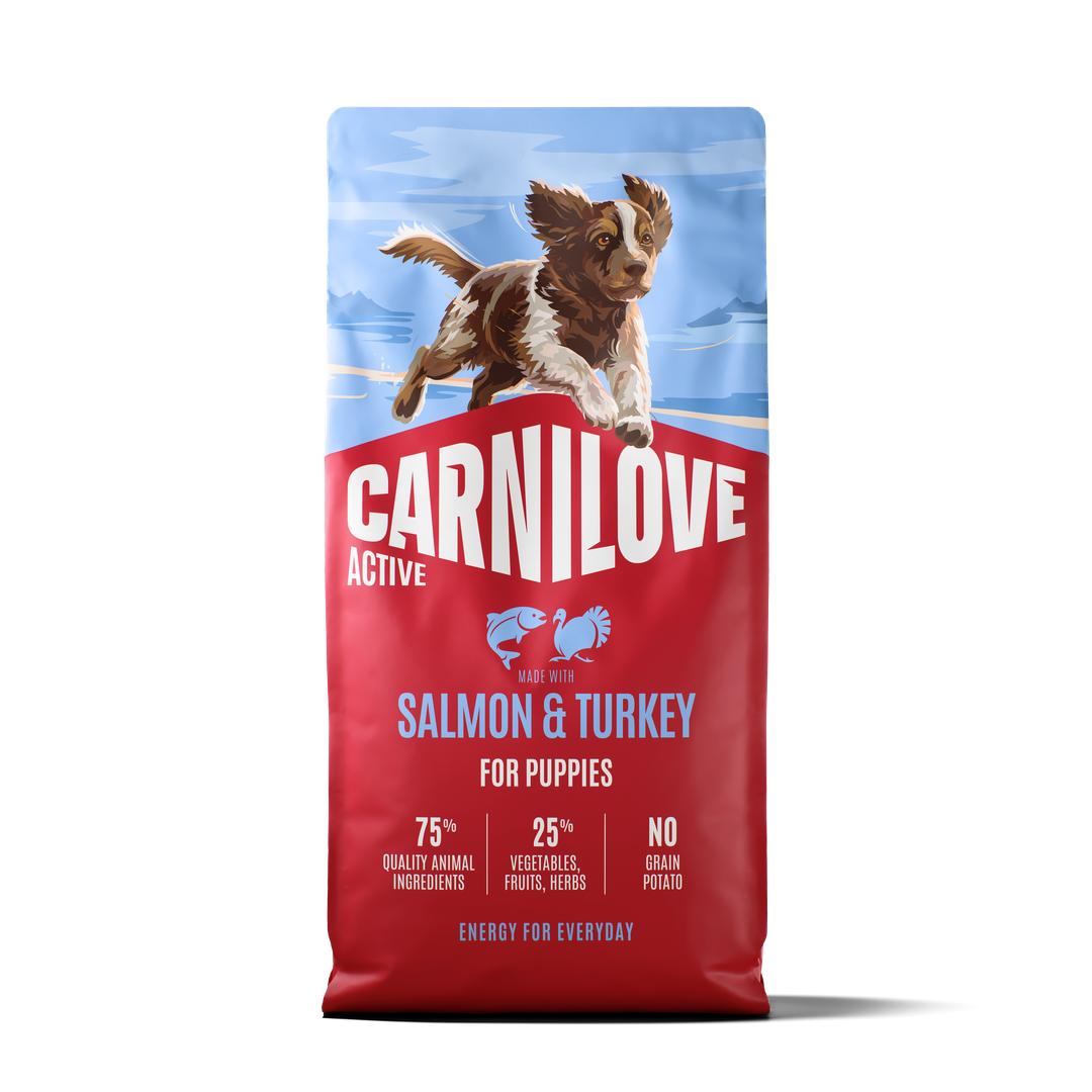 Корм Carnilove сухий для цуценят всіх порід Паппі з лососем та індичкою 1.5кг арт.150822/508839