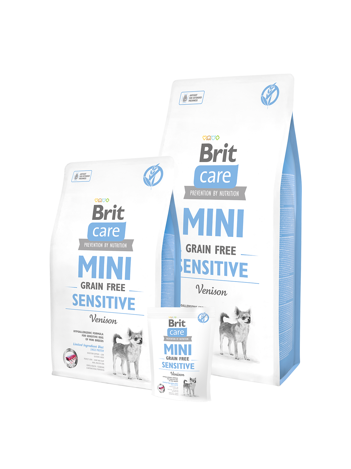 Brit Care GF Mini Sensitive 2 kg (д/собак малых пород c чувствительным пищеварением)