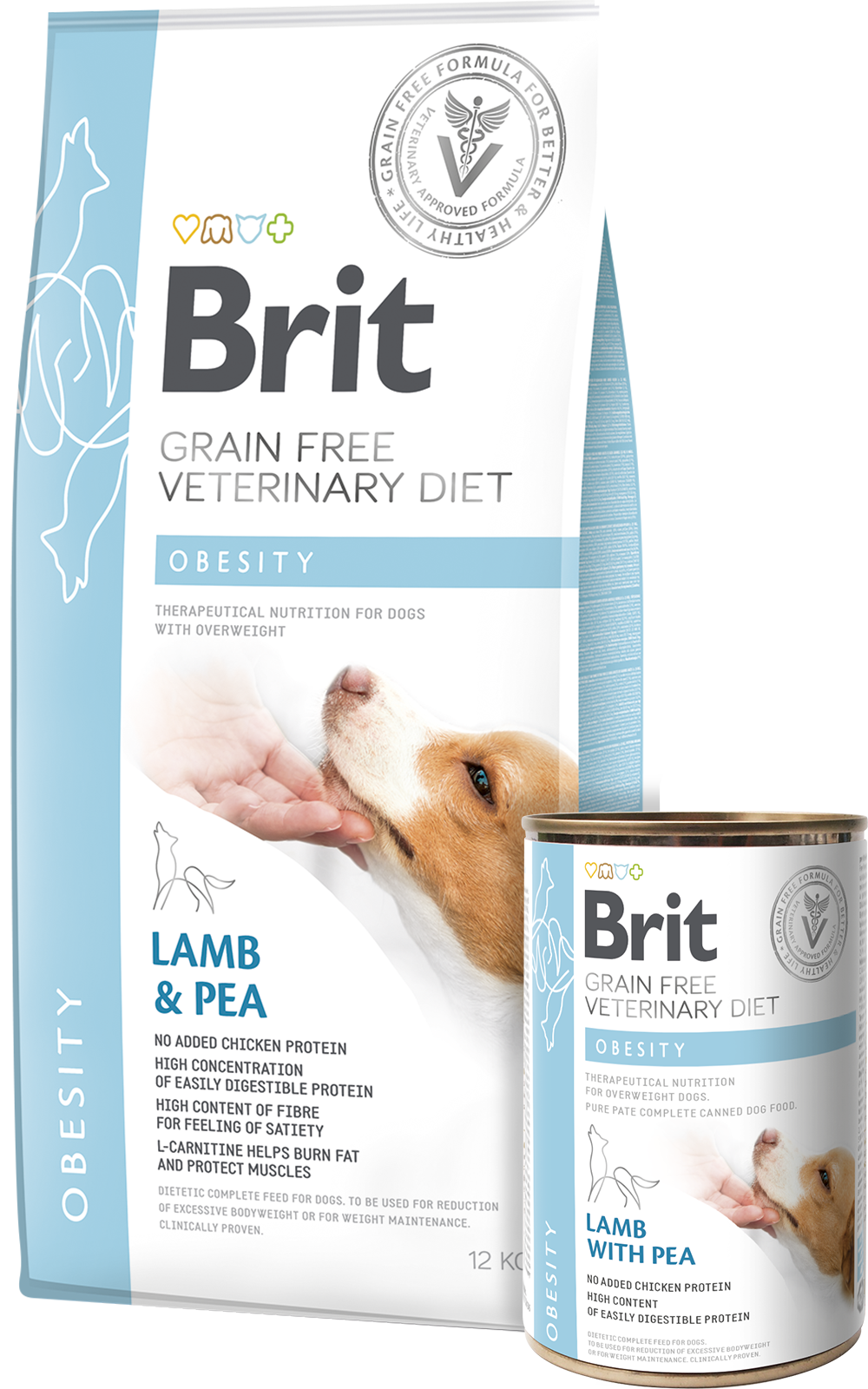 Brit VetDiets конц.корм для собак при ожиренні та надмірній вазі з ягня та горохом 400 гр