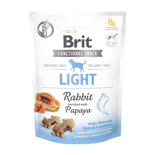 Функциональные лакомства Brit Care Light кролик с папайей д/собак, 150 г