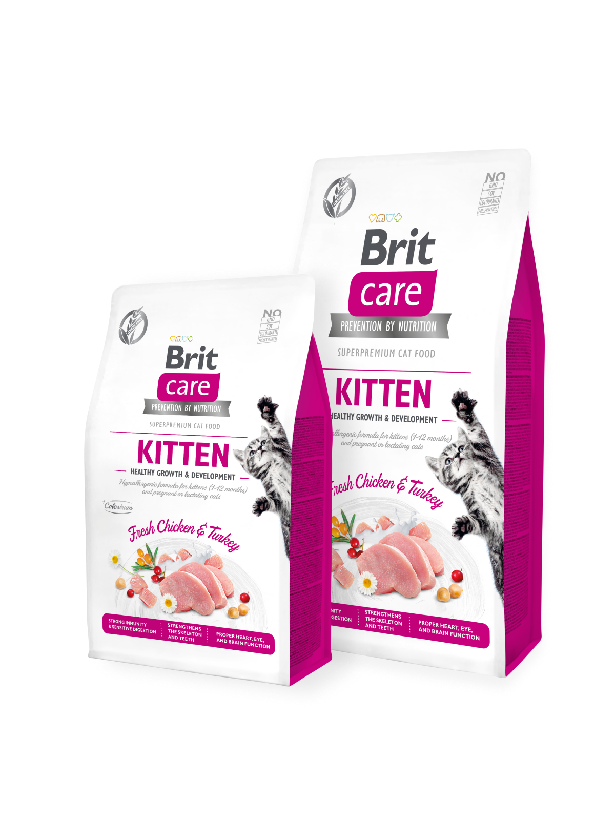 Brit Care Cat GF Kitten HGrowth and Development, 0,4кг (здоровый рост и развитие)