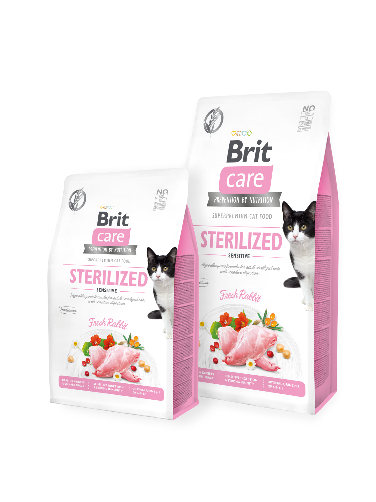 Brit Care Cat GF Sterilized Sensitive, 0,4кг (чуствительное пищеварение д/стерилизованных)