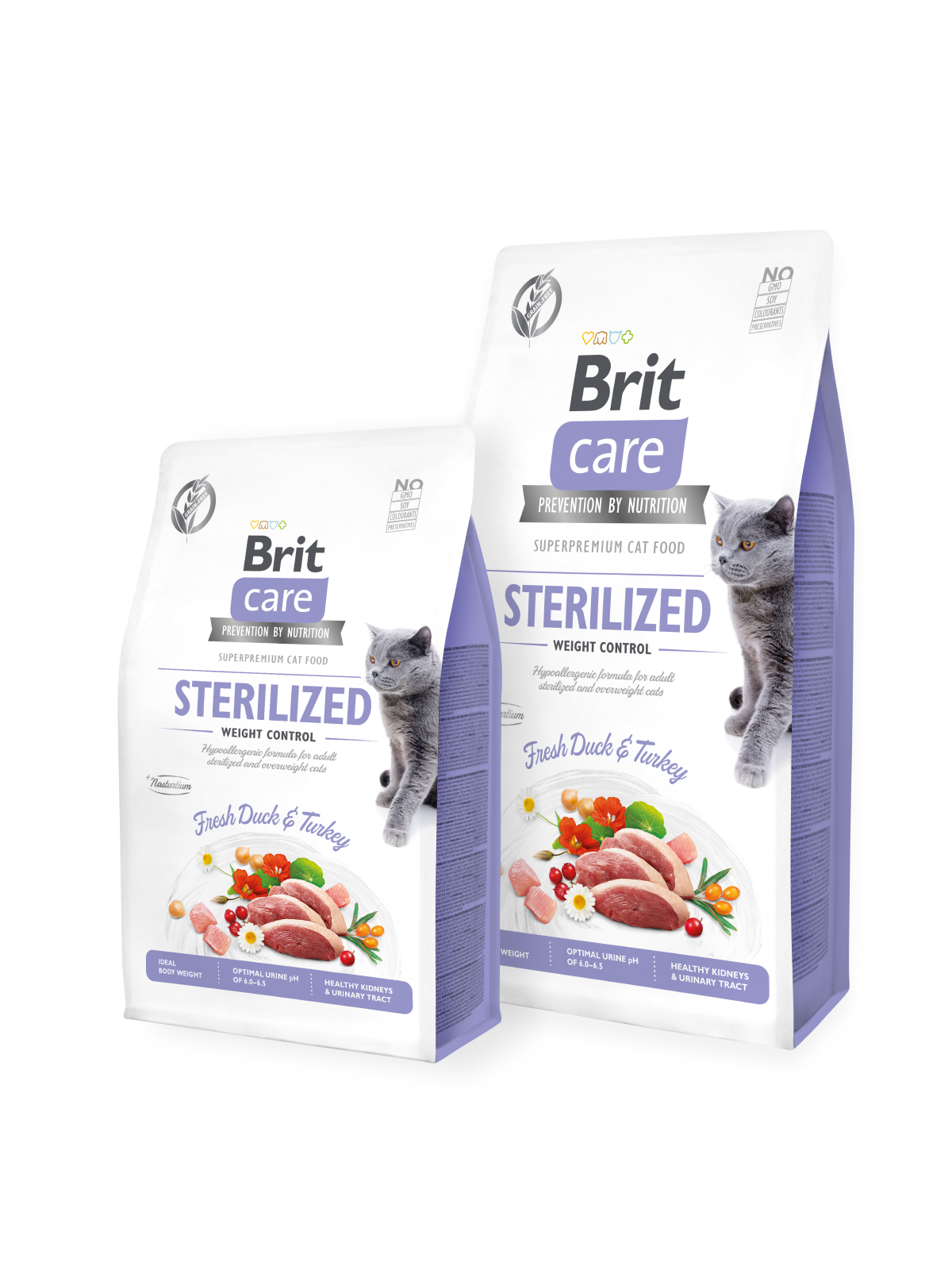 Brit Care Cat GF Sterilized Weight Control, 2кг (контроль веса д/стерилизованных)