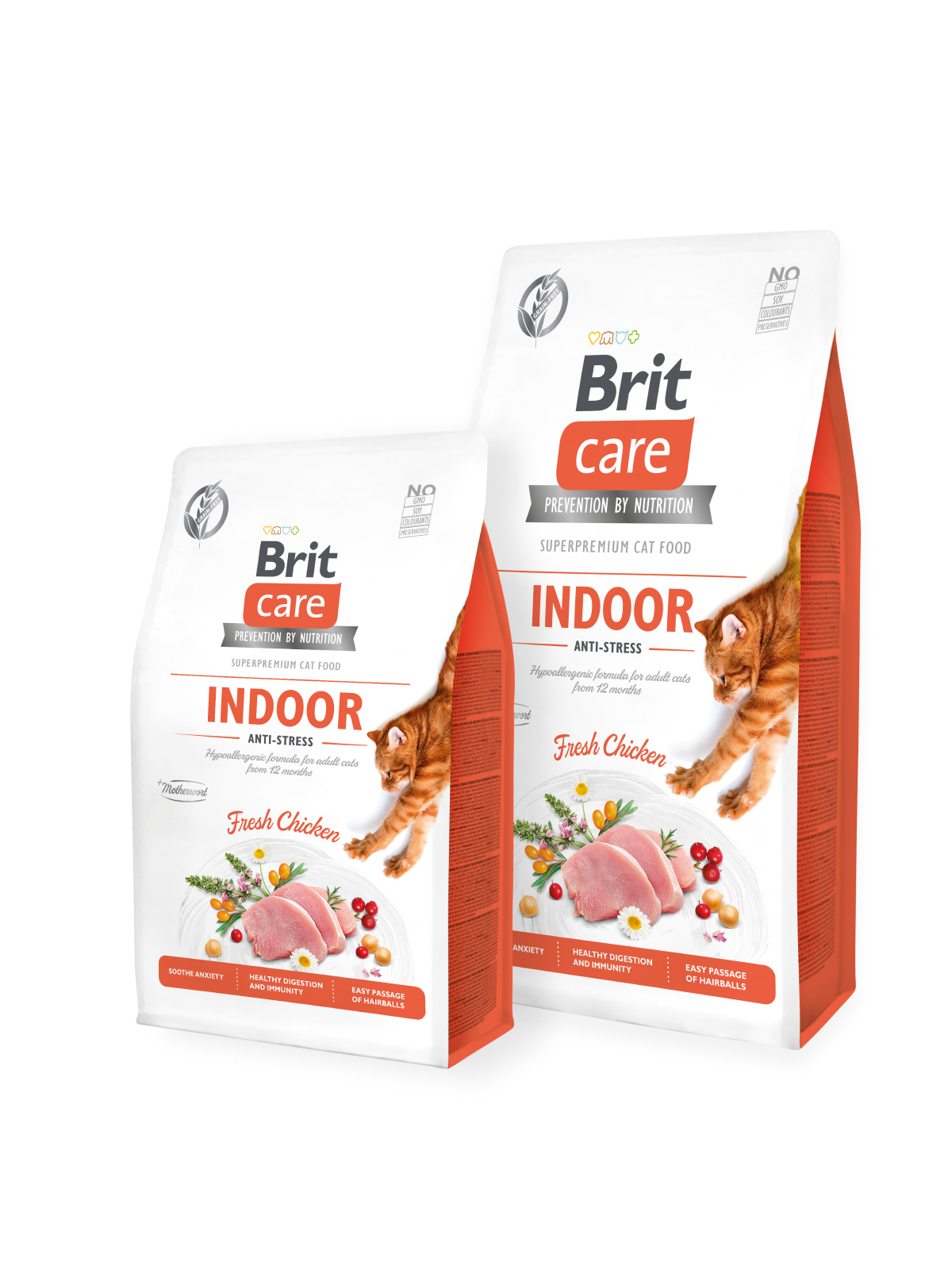 Brit Care Cat GF Indoor Anti-stress, 0,4кг (антистресс)