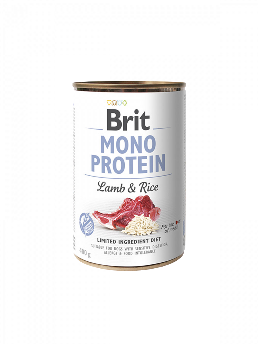 Brit Mono Protein Dog k 400 g с ягненком и темным рисом