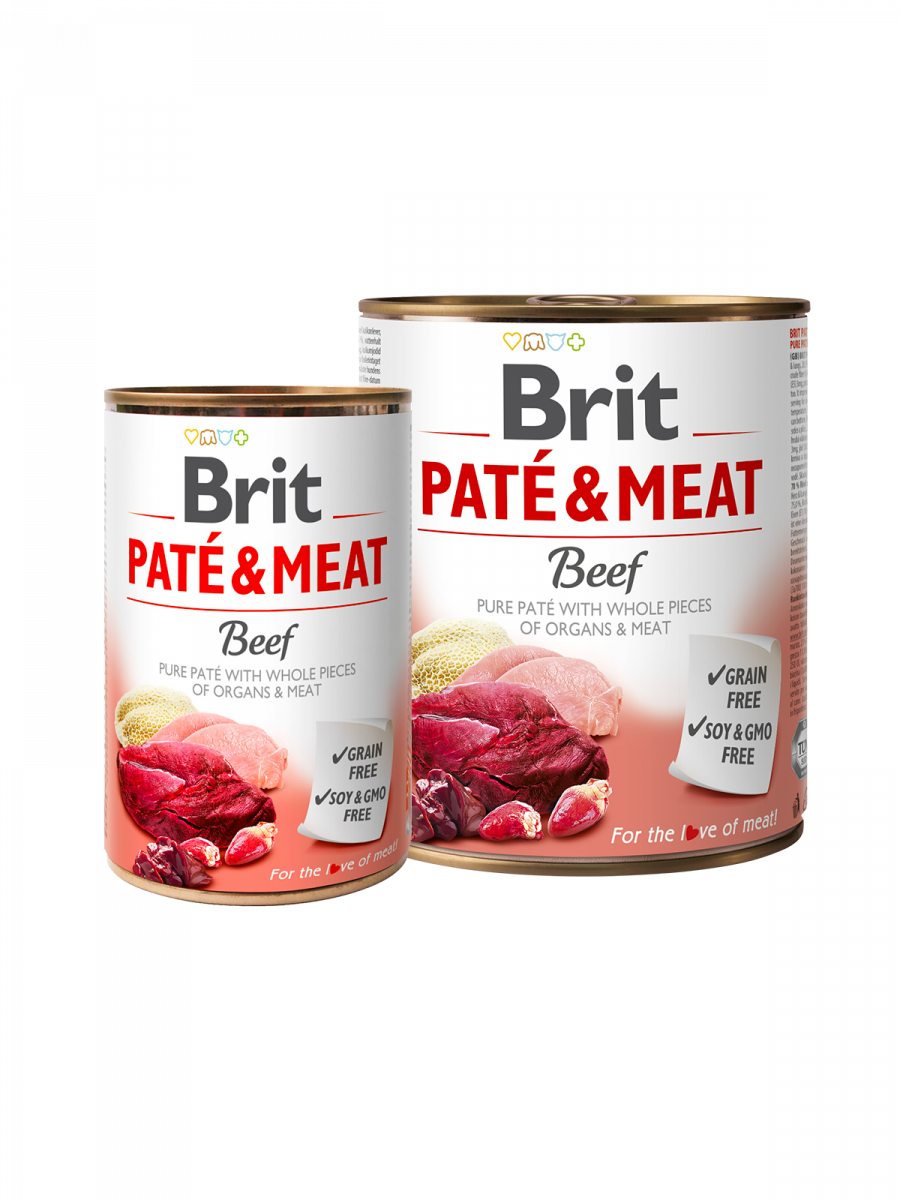 Brit Pat and Meat Dog k 400 g с говядиной