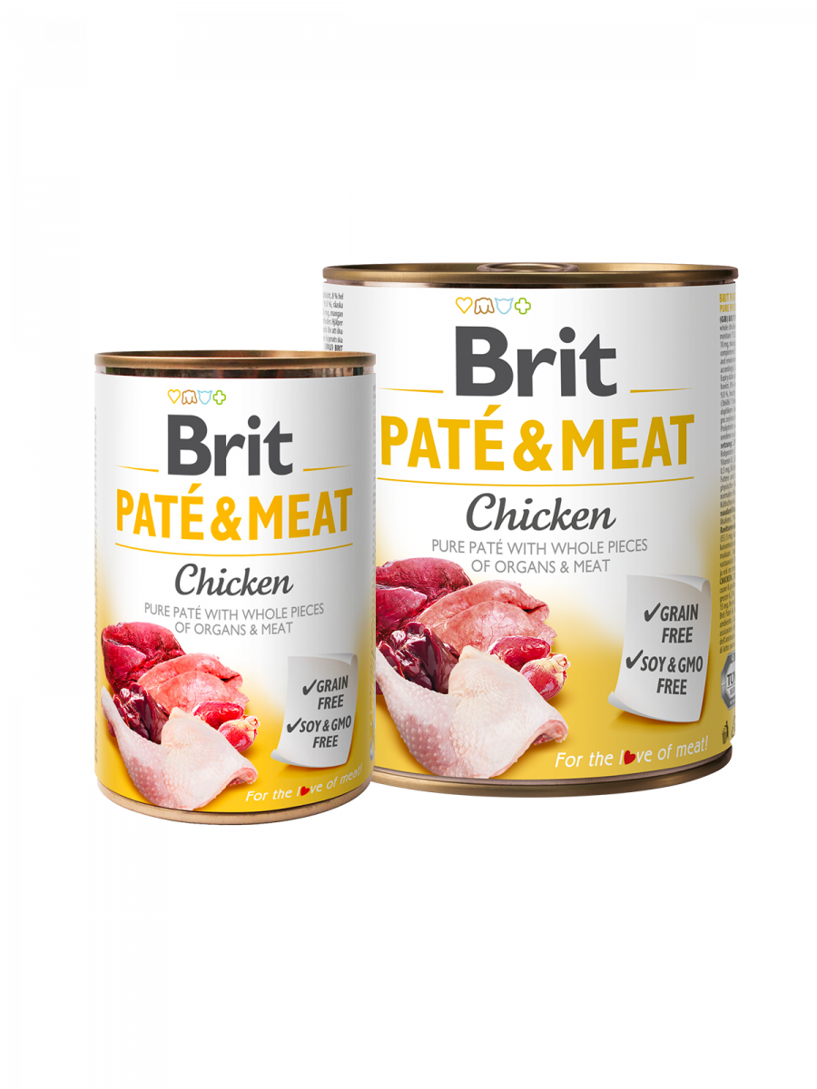 Brit Pat and Meat Dog k 400 g с курицей