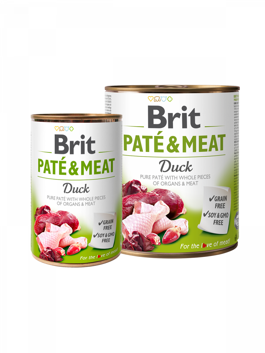 Brit Pat and Meat Dog k 400 g с уткой