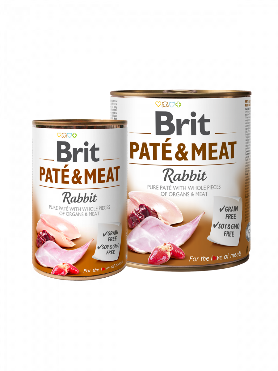Brit Pat and Meat Dog k 400 g с кроликом