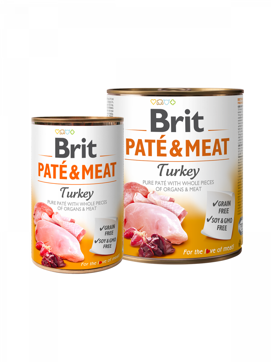 Brit Pat and Meat Dog k 400 g с индейкой