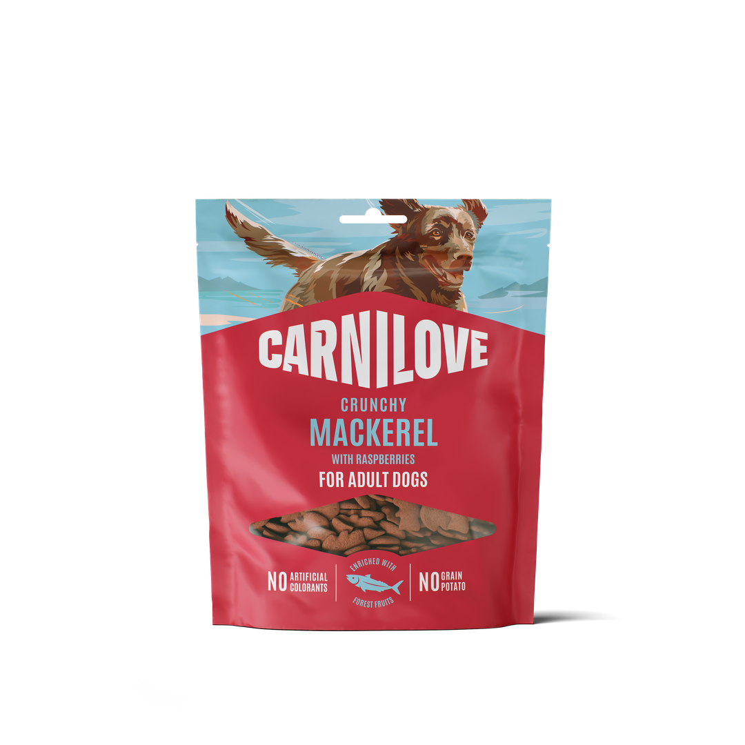 Ласощі Carnilove Кранчі Снек Макрель д/собак хрусткі скумбрія і малина 200 г арт.100800