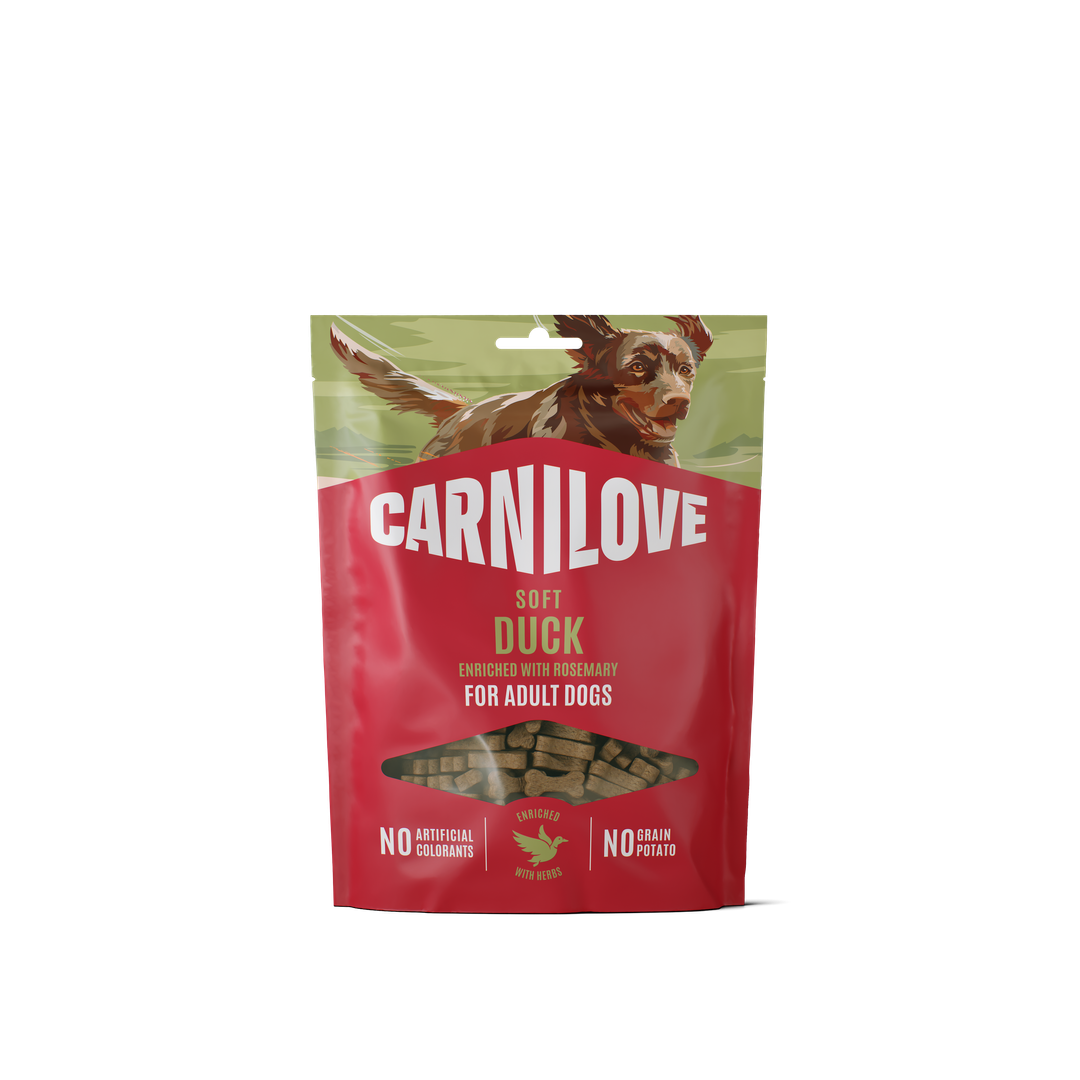 Ласощі Carnilove Софт Снек Дак д/собак м'які качка і розмарин 200 г арт.112418
