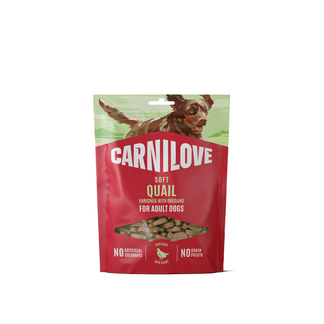 Ласощі Carnilove Софт Снек Куеіл д/собак м'які перепілка та орегано 200 г арт.112419