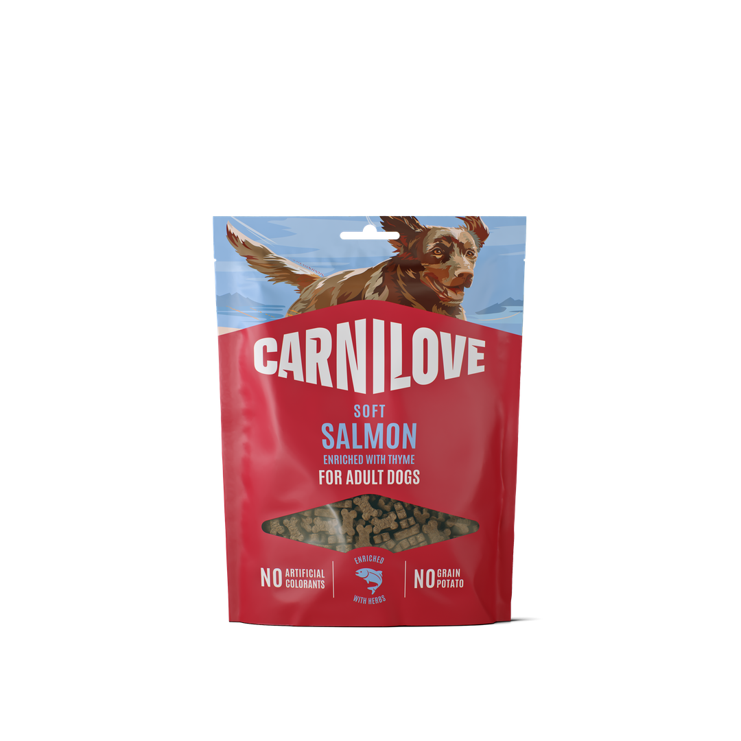 Ласощі Carnilove Софт Снек Селмон д/собак м'які лосось і чебрець 200 г арт.112420