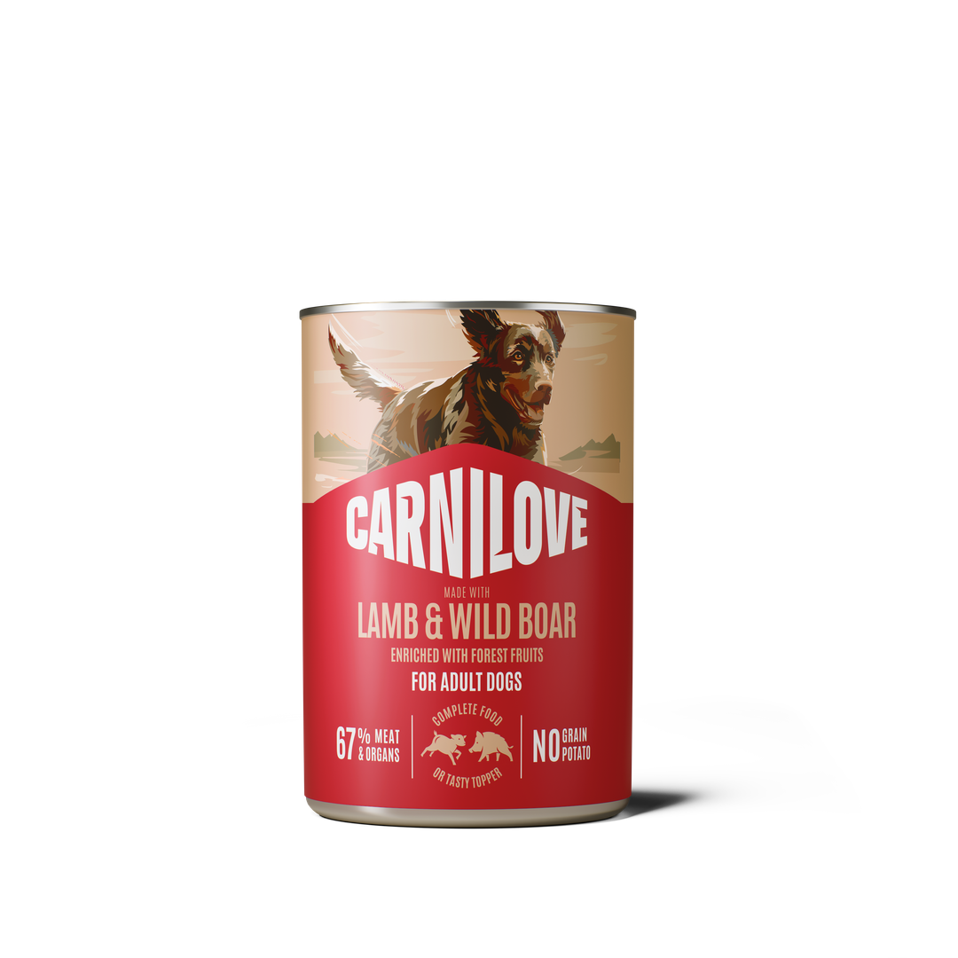 Корм вологий Carnilove Лемб енд Вайлд Боар д/собак паштет ягня і дикий кабан 400 г арт.101385