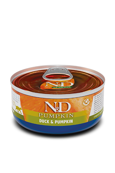 Фарміна кет волог N&D Grain Free PUMPKIN DUCK ADULT з гарбузом, качкою 70 г 02093