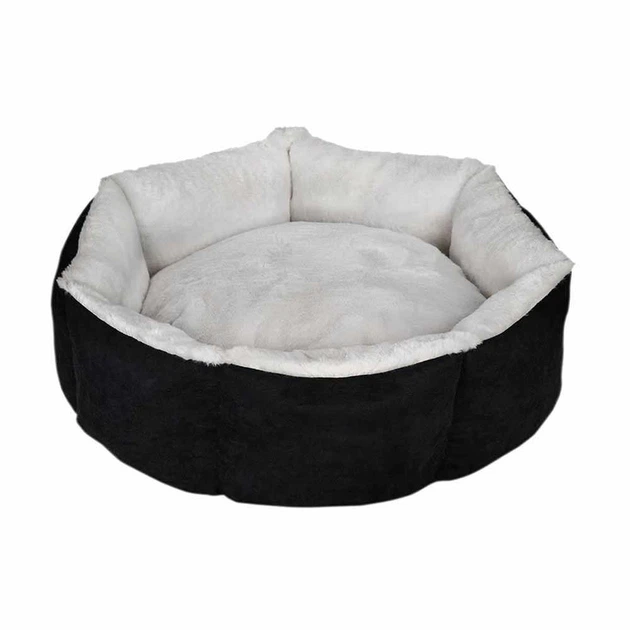 Лежак для тварини CUPCAKE , круглий (Бордо/сірий) 80 см 25 кг L